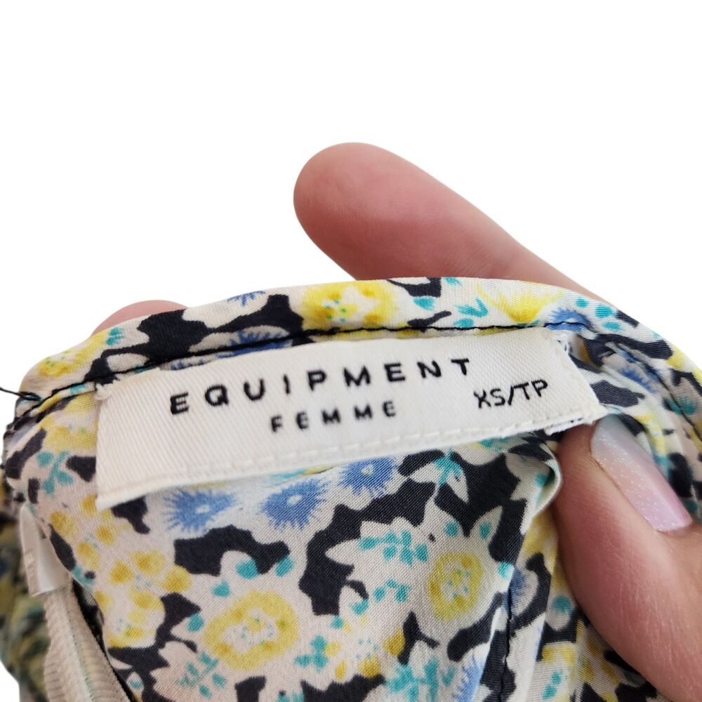EQUIPMENT Shorts Womens XS Floral Lewis Silk Cottagecore Dainty Fairycore - Picture 11 of 13